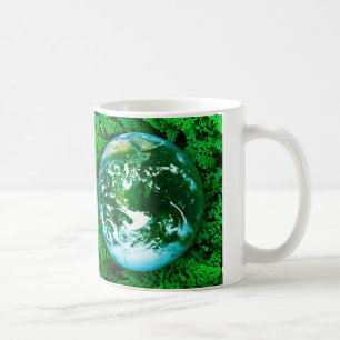 Grüne Erde - Umweltbewusstsein Kaffeetasse