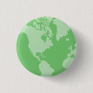 Grüne Erdknopf Button