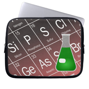 Grüne Erlenmeyer (Conical Flask Chemistry) Laptopschutzhülle