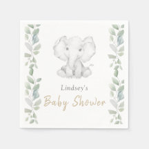 Grüne Eucalyptus Kleine Elephant Babydusche