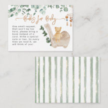Grüne Eukalyptus bearly wait Baby Shower Books