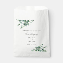 Grüne Eukalyptus-Hochzeit Geschenktütchen