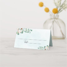 Grüne Eukalyptus- und Cotton-Blume-Hochzeit