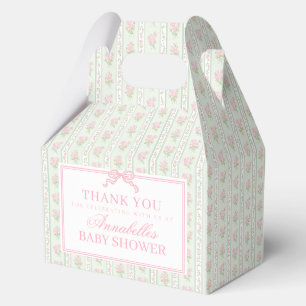 Grüne Fancy Blumen Baby Shower Giebel Geschenkverp Geschenkschachtel