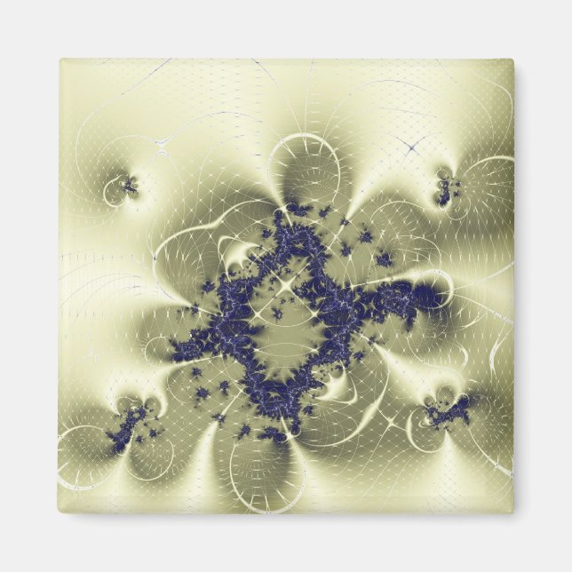 Grüne Fantasie Magnet (Vorne)