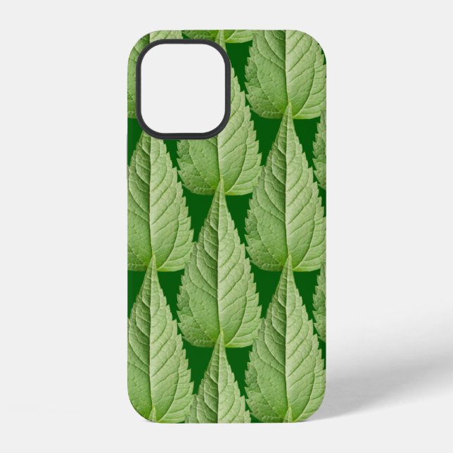 Grüne Farbe der Blätter  iPhone 12 Hülle (Rückseite)