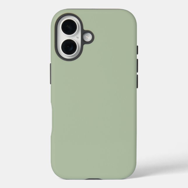 Grüne Farbe der hellen Seite iPhone 16 Hülle (Rückseite)