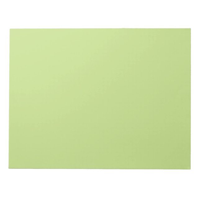 Grüne Farbe der Pastel-Frühlingsfarbe - Anpassungs Notizblock (Vorderseite)