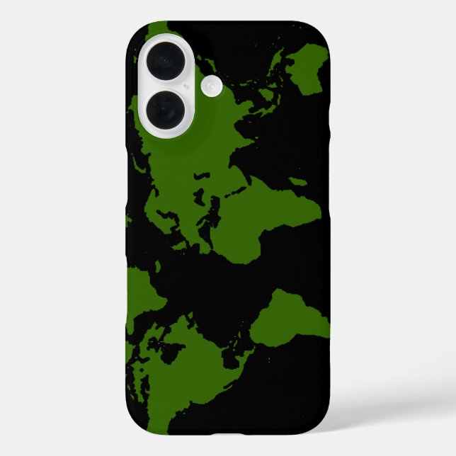 Grüne Farbe der Welt iPhone 16 Hülle (Rückseite)