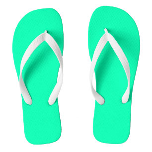 Grüne Farbe des Meeresbodens   Classic   elegant Flip Flops