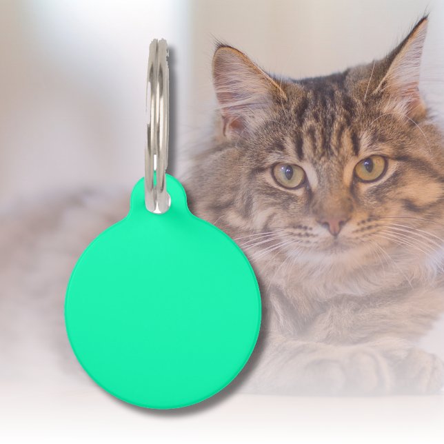 Grüne Farbe des Meeresbodens | Classic | elegant Haustiermarke (Von Creator hochgeladen)