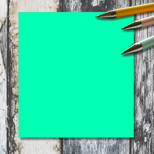 Grüne Farbe des Meeresbodens Classic elegant Notizblock