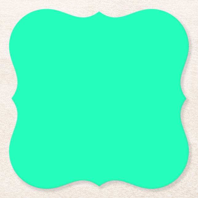 Grüne Farbe des Meeresbodens | Classic | elegant Untersetzer (Vorderseite)