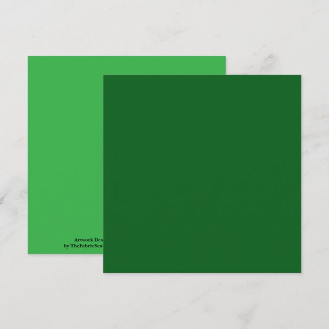 Grüne Farbe des Waldkieferns Karte (Vorne/Hinten)