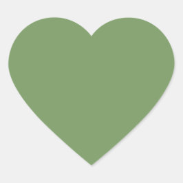 Grüne Farbe Herz-Aufkleber