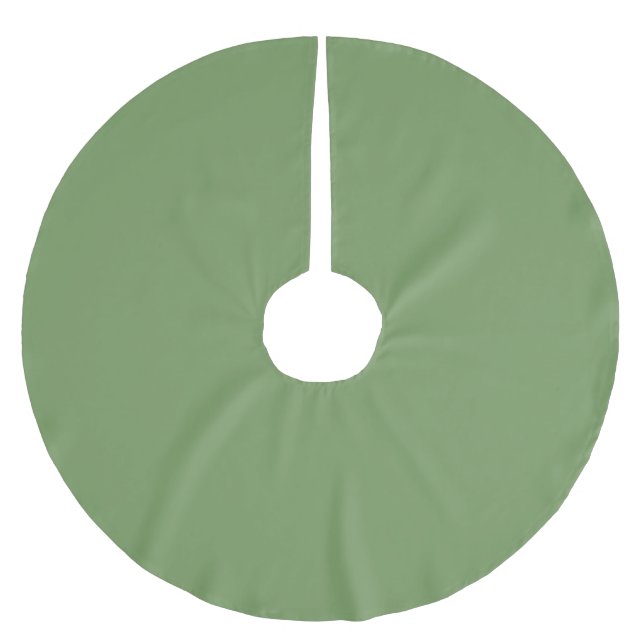 Grüne Farbe Polyester Weihnachtsbaumdecke (Vorderseite)
