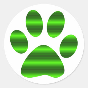 Grüne Farbe Runder Aufkleber