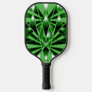 Grüne Farbfilterung Kunstaussicht Zeichnend Pickleball Schläger