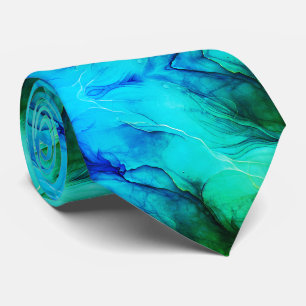 Grüne Farbpalette Flamboyant Bold Vivid Modern Krawatte