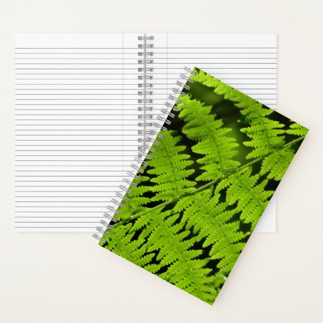 Grüne Farn Notizbuch (Innen)