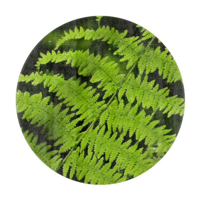 Grüne Farn Schneidebrett (Vorderseite)