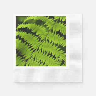 Grüne Farn Serviette