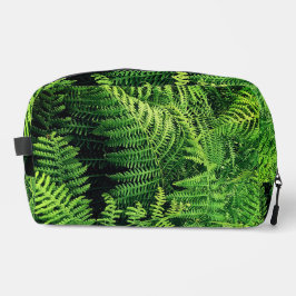 Grüne Farn Waschbeutel