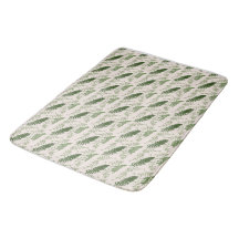 Grüne Farne wiederholen Oberflächenmuster Bath Mat