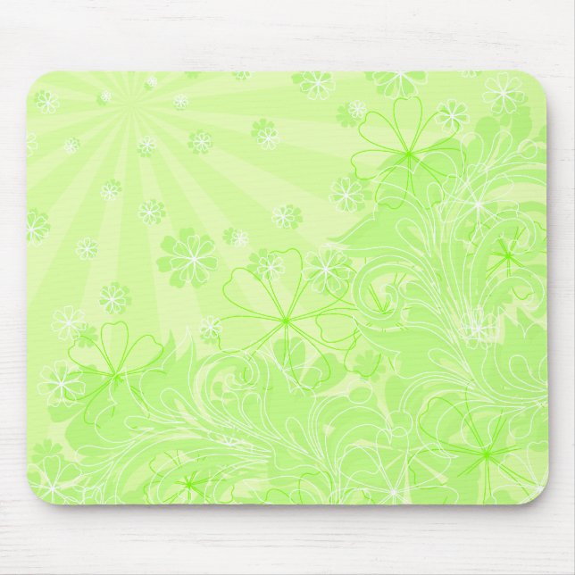 grüne Feder Mousepad (Vorne)