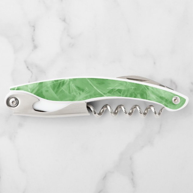 Grüne Federn Kellnermesser (Vorderseite)