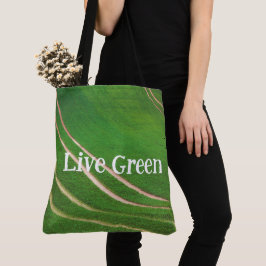 Grüne Felder Tasche