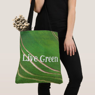 Grüne Felder Tasche
