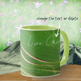 Grüne Felder Tasse