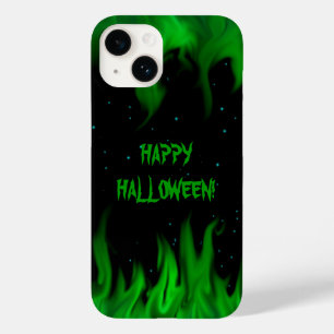 Grüne Flammen im Sternenhimmel Case-Mate iPhone Hülle