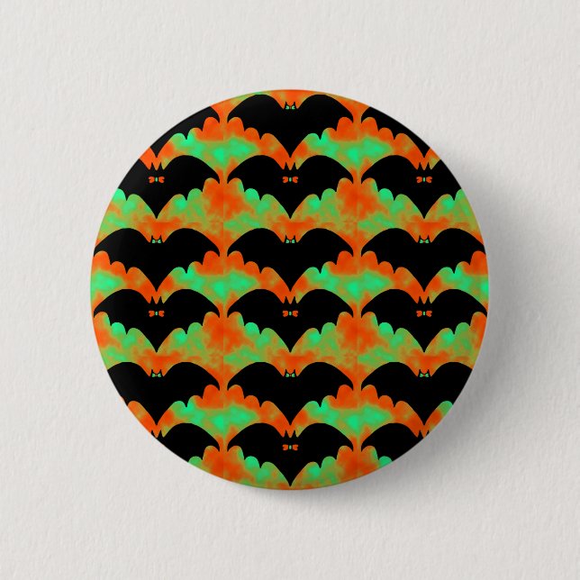 Grüne Fledermäuse und Bohnen Button (Vorderseite)
