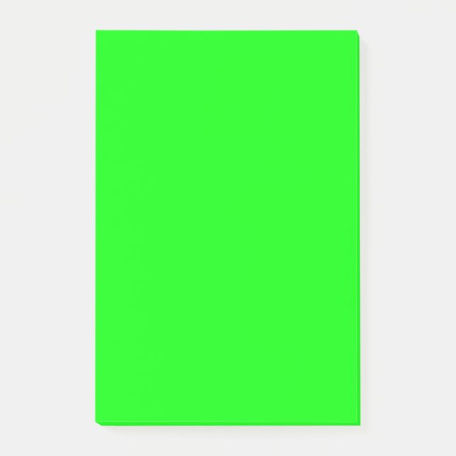 Grüne Fluo Neonfarbe fertigen dieses besonders an! Post-it Klebezettel (Vorderseite)