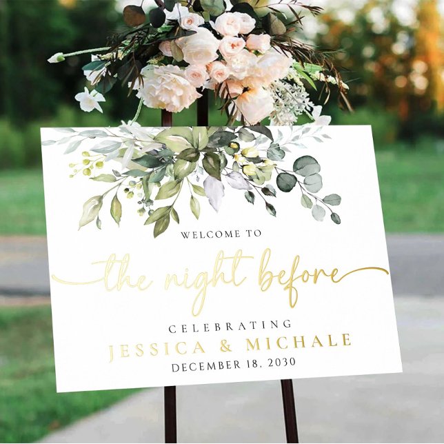 Grüne Foil Die Nacht vor dem Begrüßungszeichen Foliendrucke (Von Creator hochgeladen)