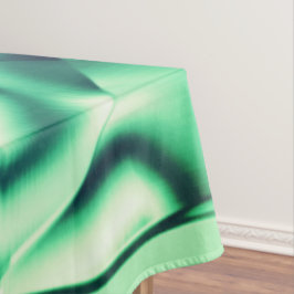 Grüne Formen aus Acryl, einige Minzfarben Tischdecke
