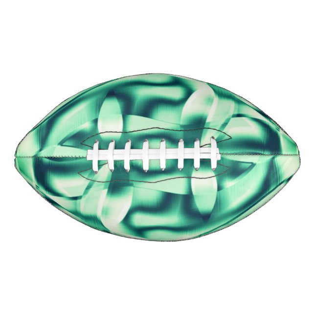 Grüne Formen aus Acryl, minzgrün Football (Vorderseite)
