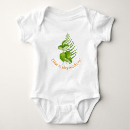 Grüne Formulare für einen Baby-Bodysuit Baby Strampler
