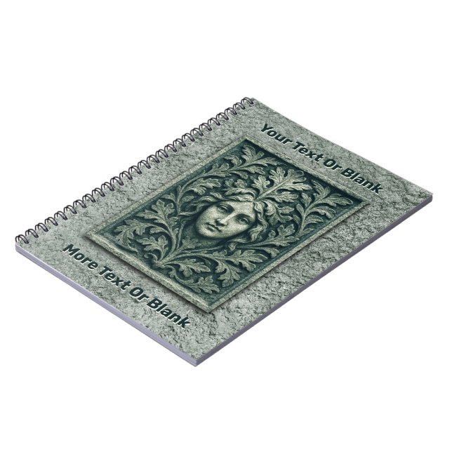 Grüne Frau - Stone Notizblock (Linke Seite)