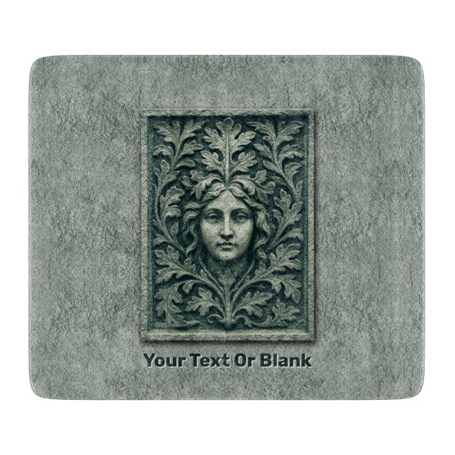 Grüne Frau - Stone Schneidebrett (Vorderseite)