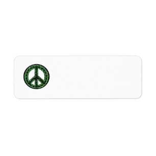 Grüne FriedensRücksendeadresse
