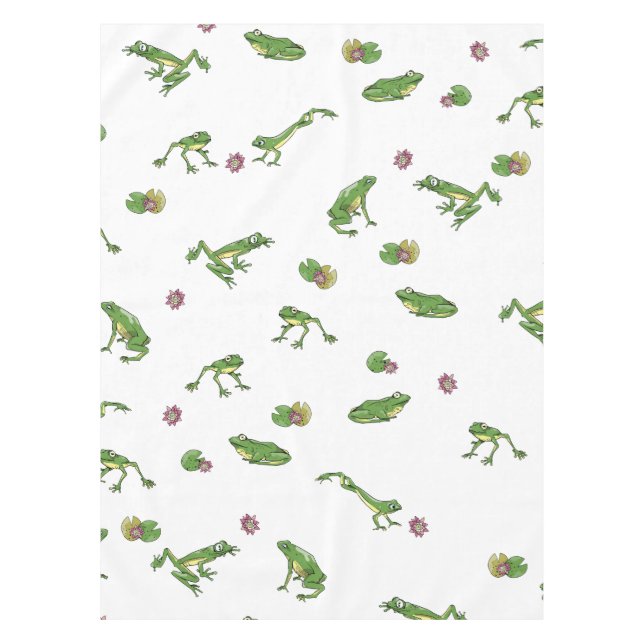 Grüne Frösche Tischdecke (Vorderseite)