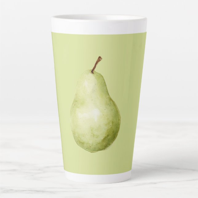 Grüne Frucht Birne Milchtasse (Vorderseite)