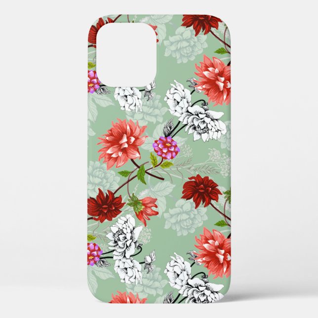 Grüne Frühlingsblüte: Handgezeichnet Case-Mate iPhone Hülle (Rückseite)