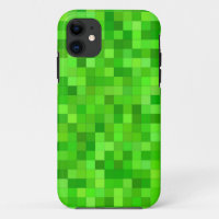 Grüne Gamer-Pixel | Benutzerdefinierter iPhone-Fal