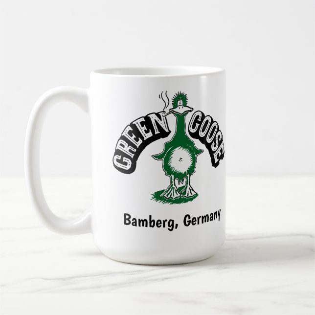 Grüne Gans Bar Kaffeetasse (Links)