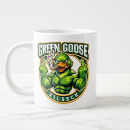 Grüne Gänse Finger Vilseck Jumbo-Tasse