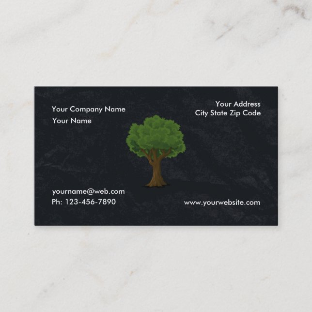 Grüne Gartengarten Pflege und Landschaft Visitenkarte (Vorderseite)